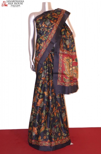 Exclusive Printed Pure Tussar Silk Saree